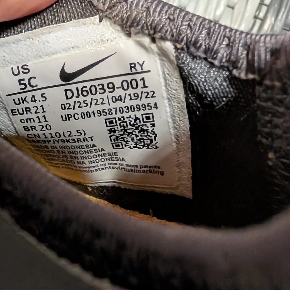 Nike Flex Runner Toddler Kids Flat Pewter Sneakers 5C